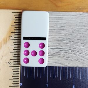 Blank:7 Replacement Dominoes Large Dot Shiny Color 2x1x⅜  $1 Each in a Bundle